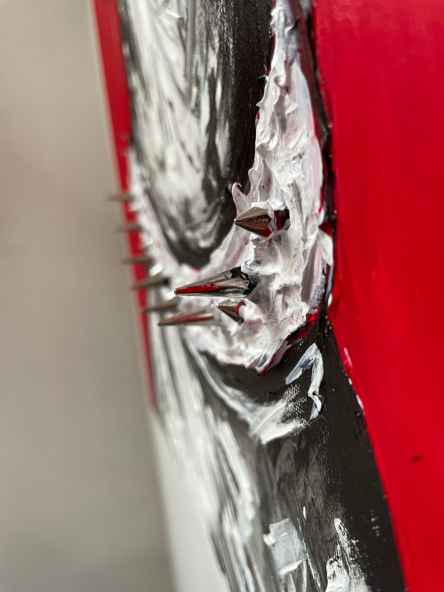 OBRAZ STRUKTURALNY "black in red"