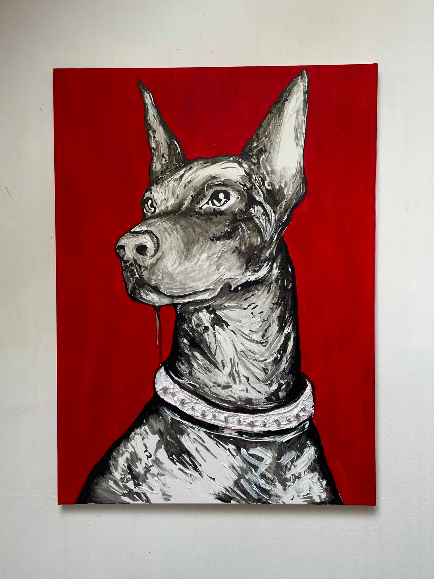 OBRAZ STRUKTURALNY "black in red"